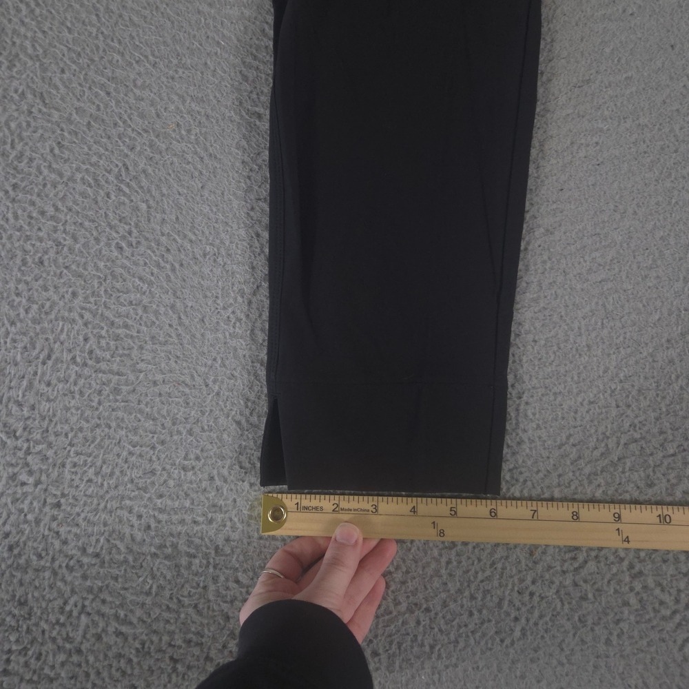 Athleta Pants Womens 16 Black Wander Slim Ankle Slim Leg Nylon Stretch Side Zip - Picture 2 of 12